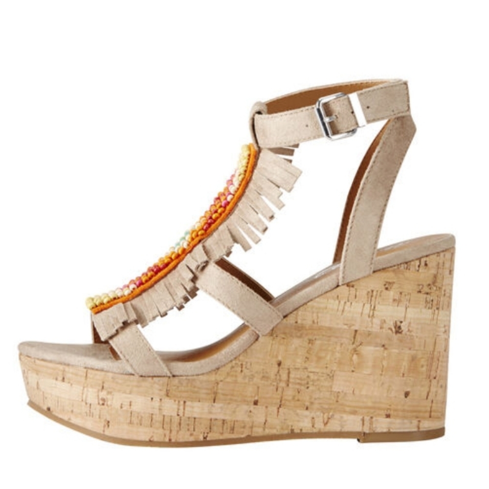 NIB - Ariat | Unbridled Lolita Cork Wedge Sandals - Picture 2 of 4